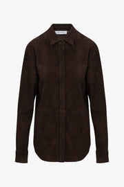 Suede Elise Button Down