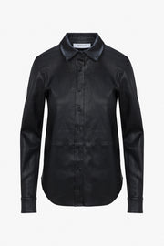 Fonda Leather Button Down