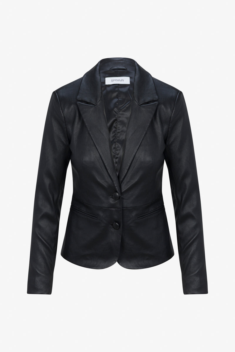 Claire Leather Blazer