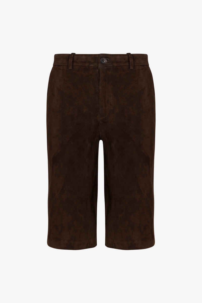 Americano Suede Bermuda Trouser Shorts