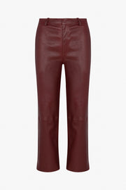 Leather Cropped Trousers