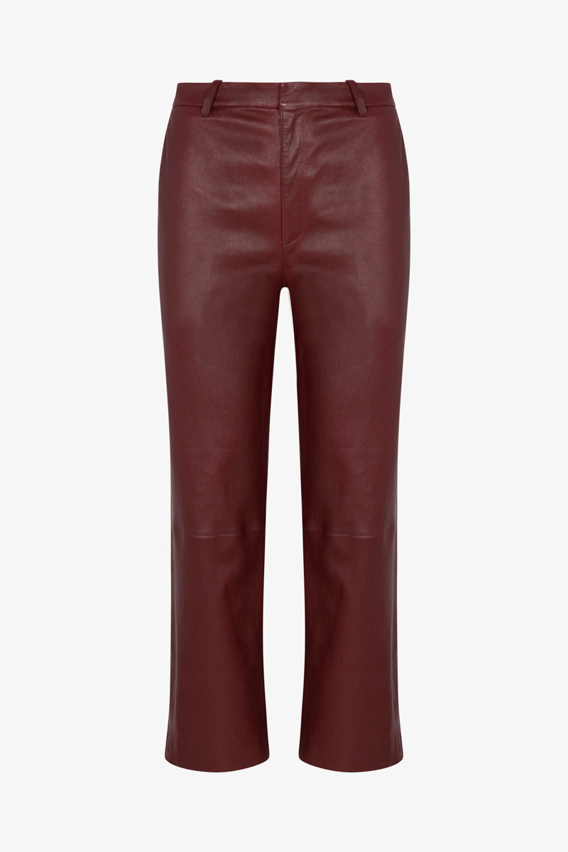 Leather Cropped Trousers