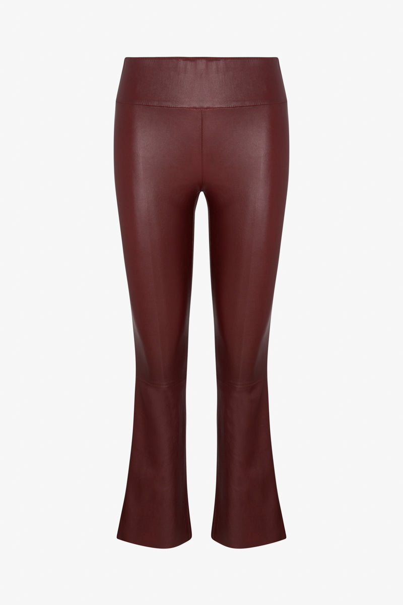 Grace Leather Crop Flare