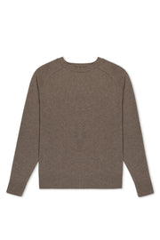 Walnut Cashmere Boyfriend Sweater