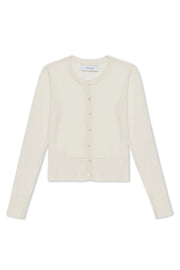 Chalk Ultra Fine Cashmere Baby Cardigan