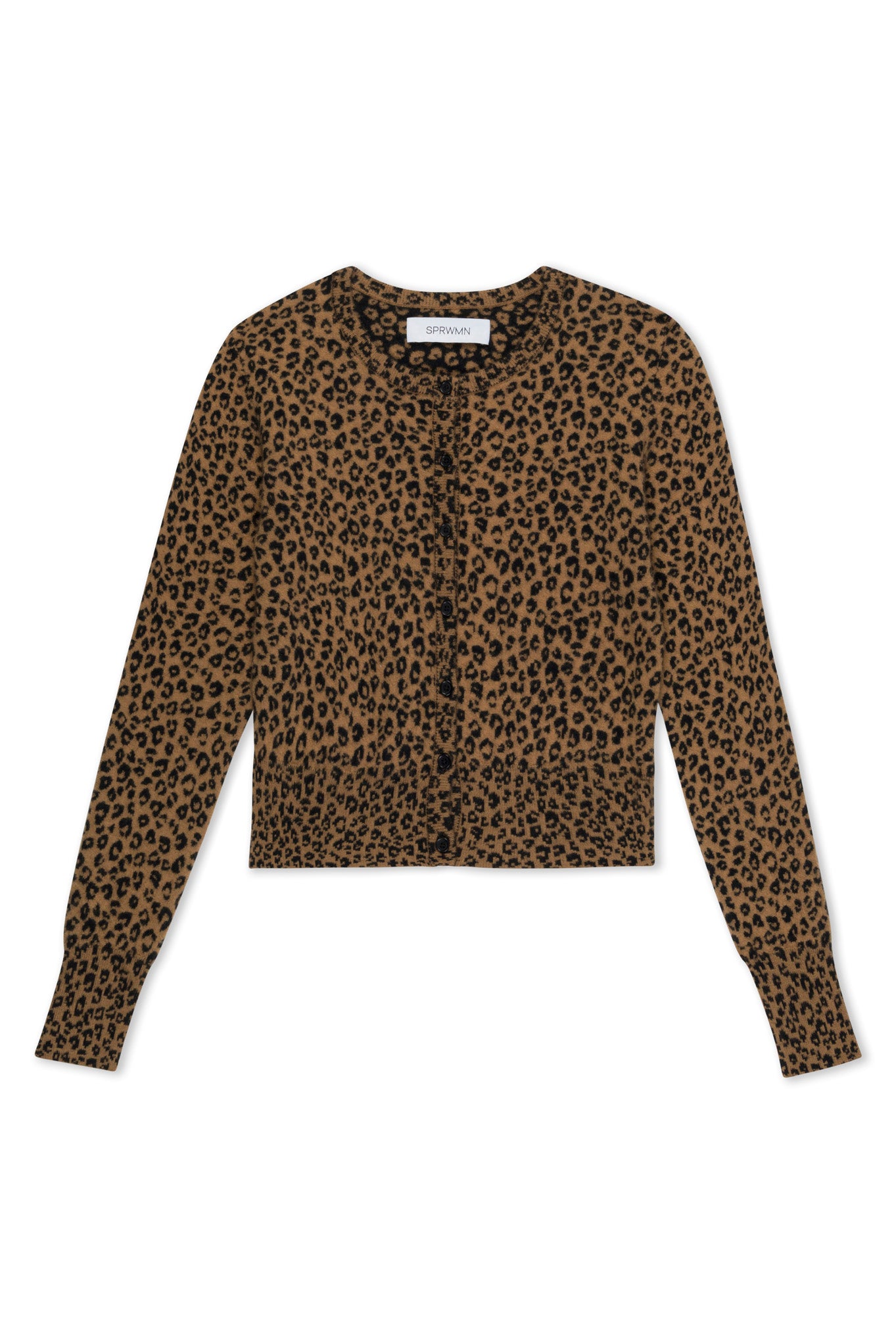 Leopard Fine Cashmere Baby Cardigan
