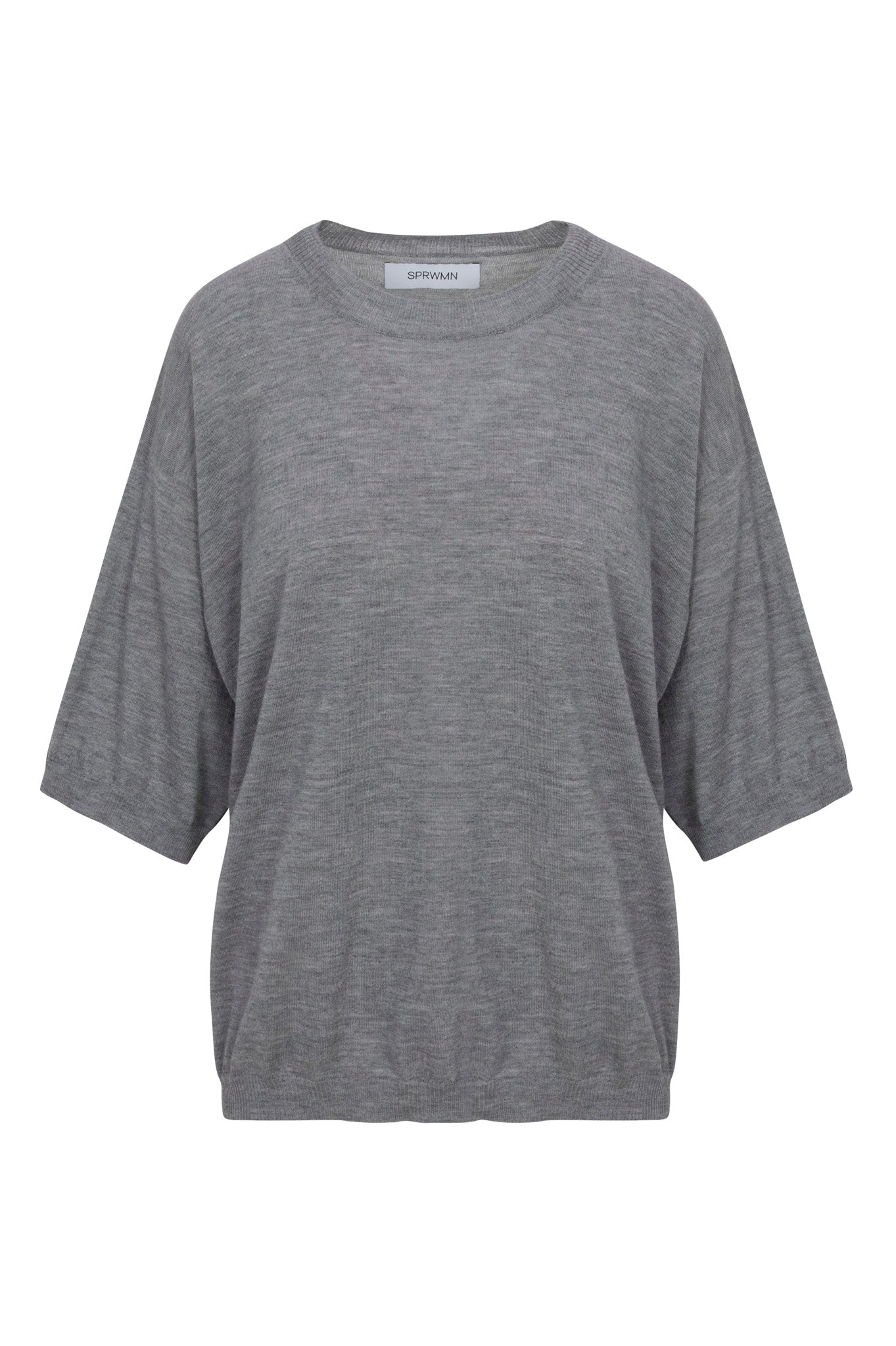Grey Cashmere Boxy Tee