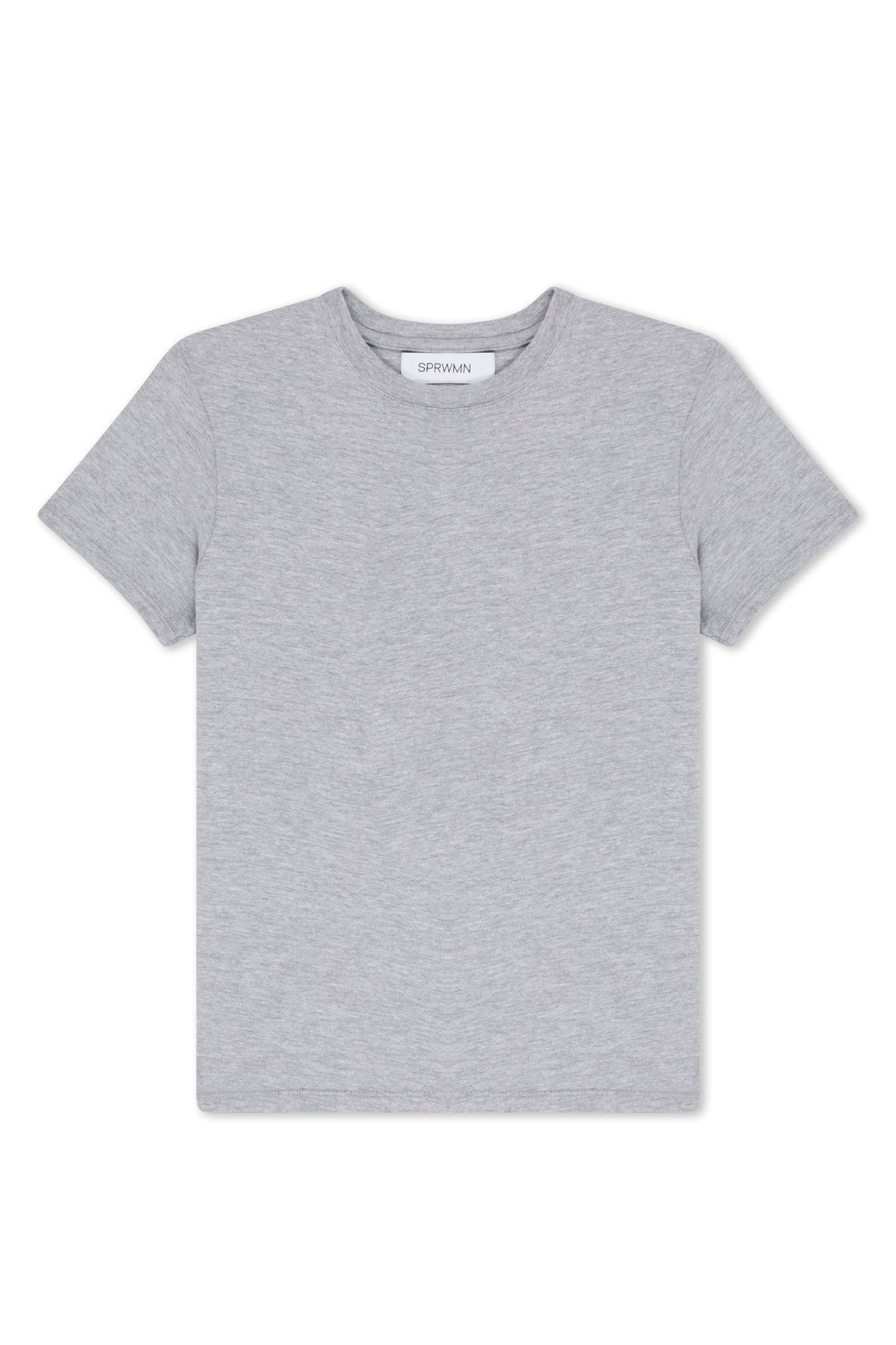 Heather Grey Cotton Jersey Baby Tee
