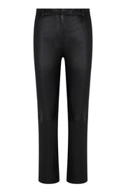 Black Leather Sophia Cigarette Trousers