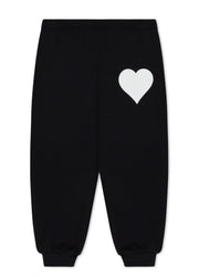 Kids Black Heart Sweatpants
