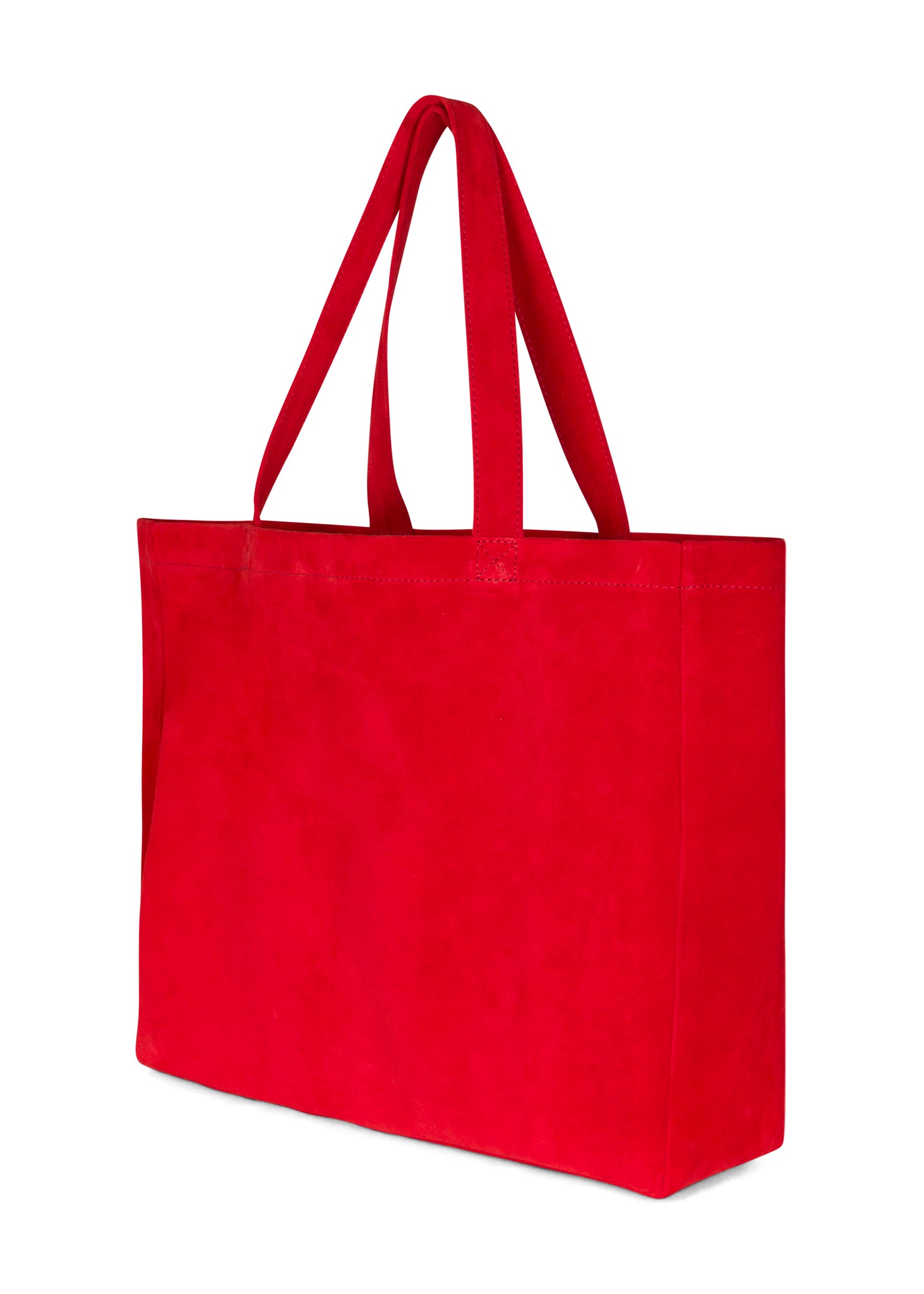 Red Suede Everyday Tote