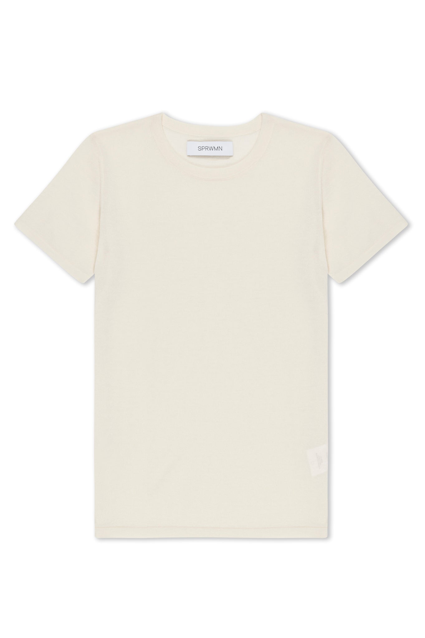Chalk Ultra Fine Cashmere Tee