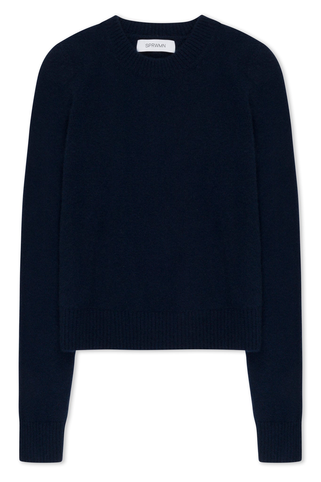 Navy Cashmere Crewneck Sweater