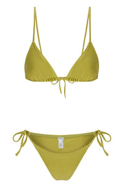 Chartreuse Tie Bikini Bottom