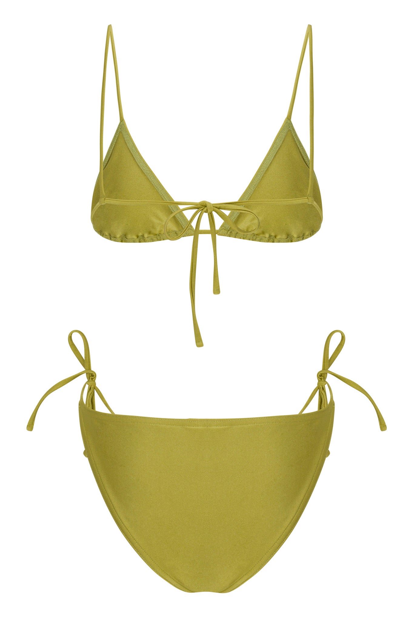 Chartreuse Tie Bikini Bottom