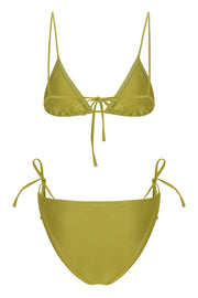 Chartreuse Tie Bikini Bottom