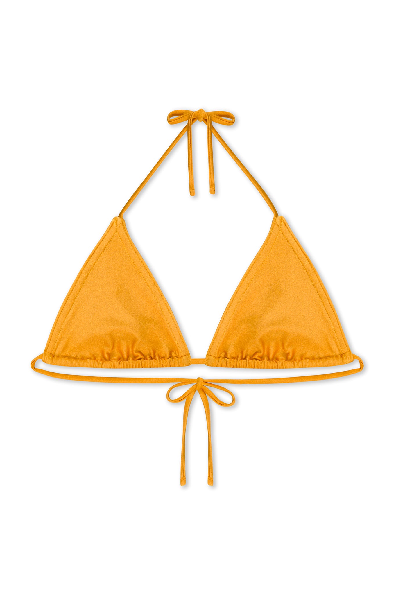 Yellow Triangle Bikini Top