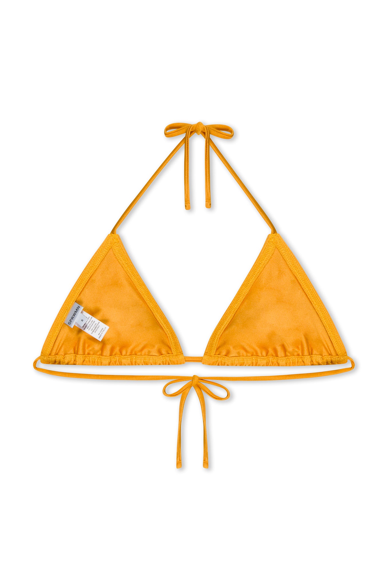 Yellow Triangle Bikini Top