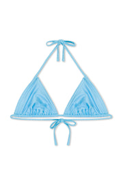 Baby Blue Triangle Bikini Top