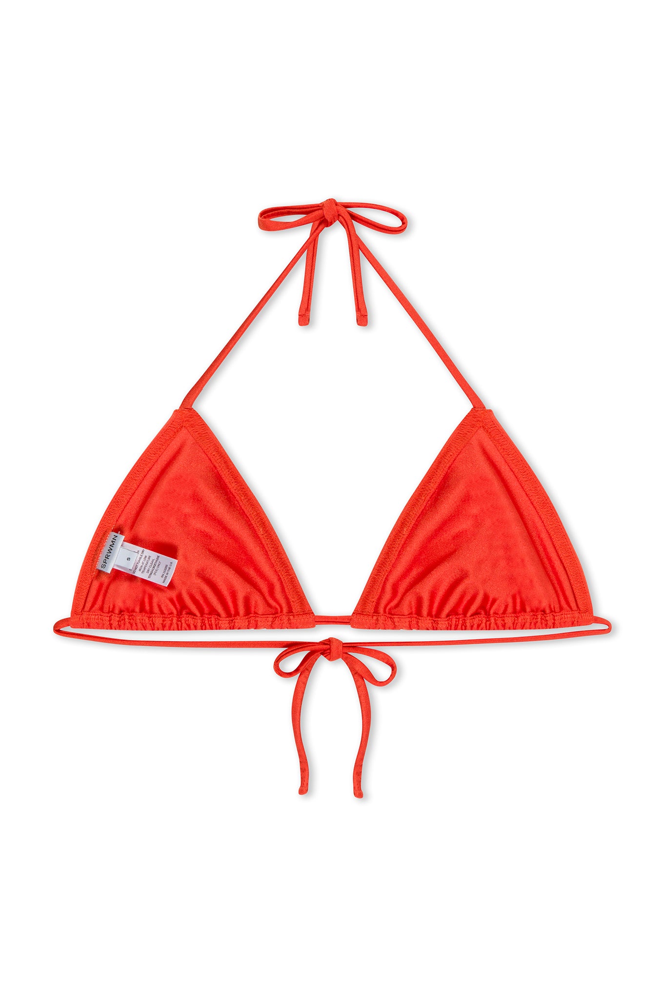 Orange Triangle Bikini Top