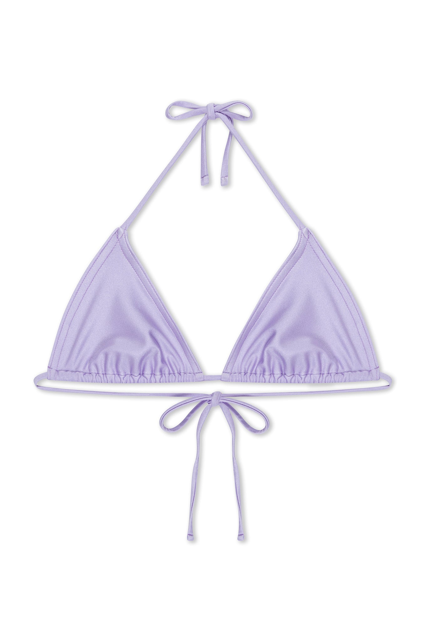 Lavender Triangle Bikini Top