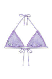 Lavender Triangle Bikini Top