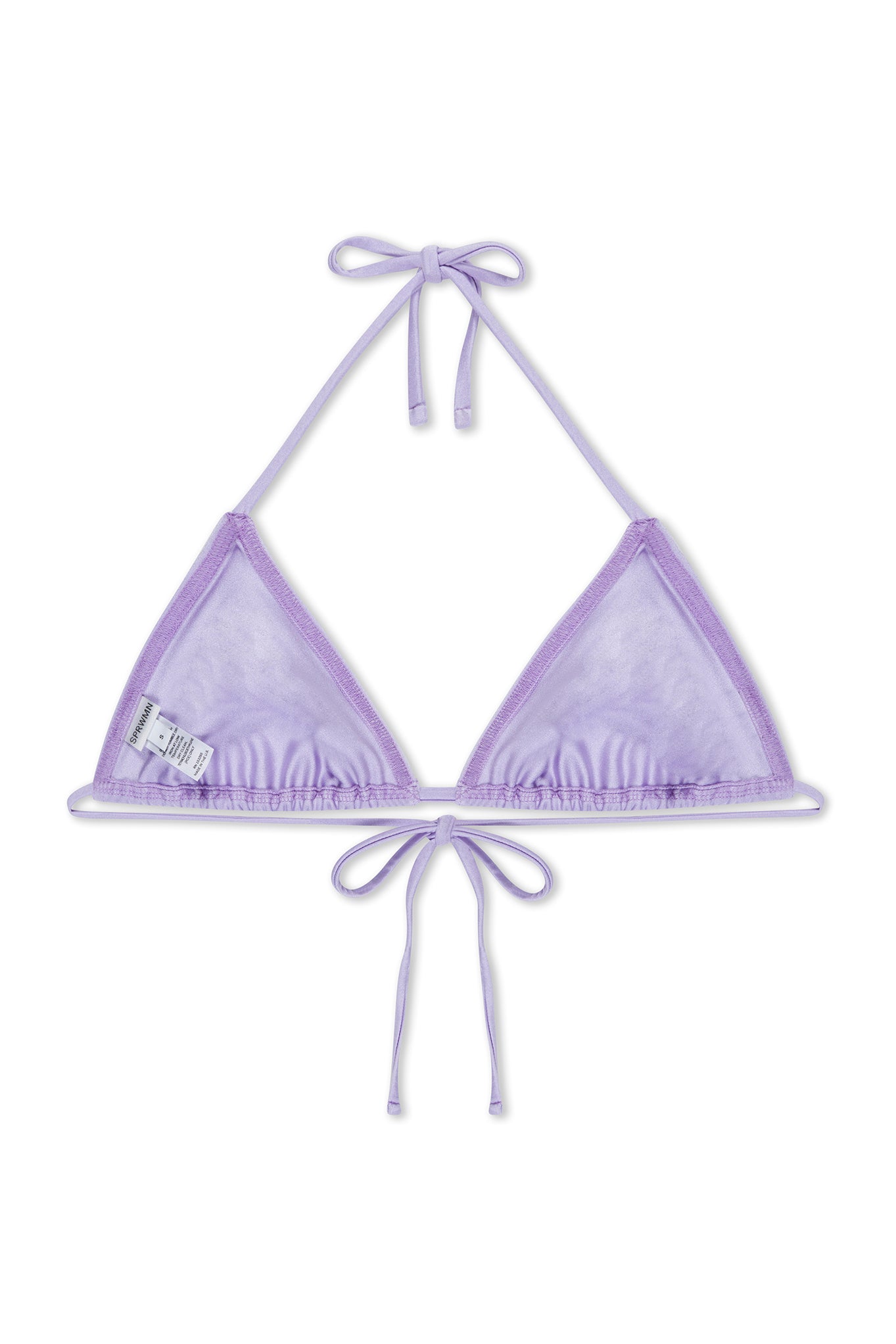 Lavender Triangle Bikini Top