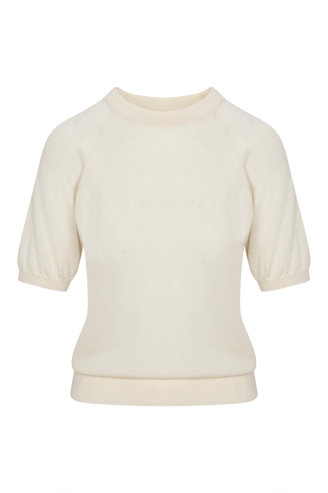 Short Sleeve Raglan Cashmere Sweater