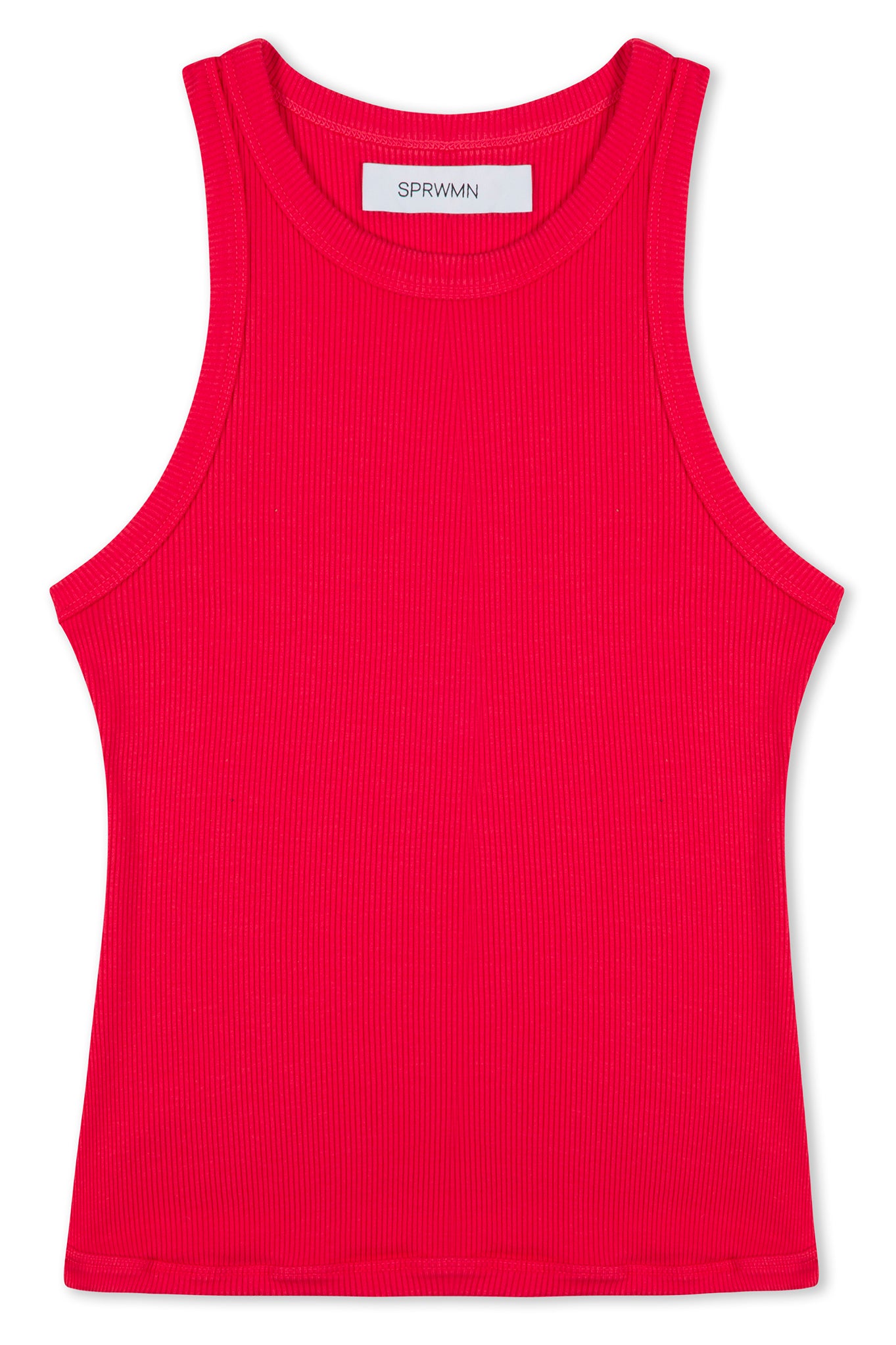 Red Rib Racer Tank