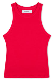 Red Rib Racer Tank
