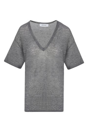 Grey Tissue Cashmere Tee