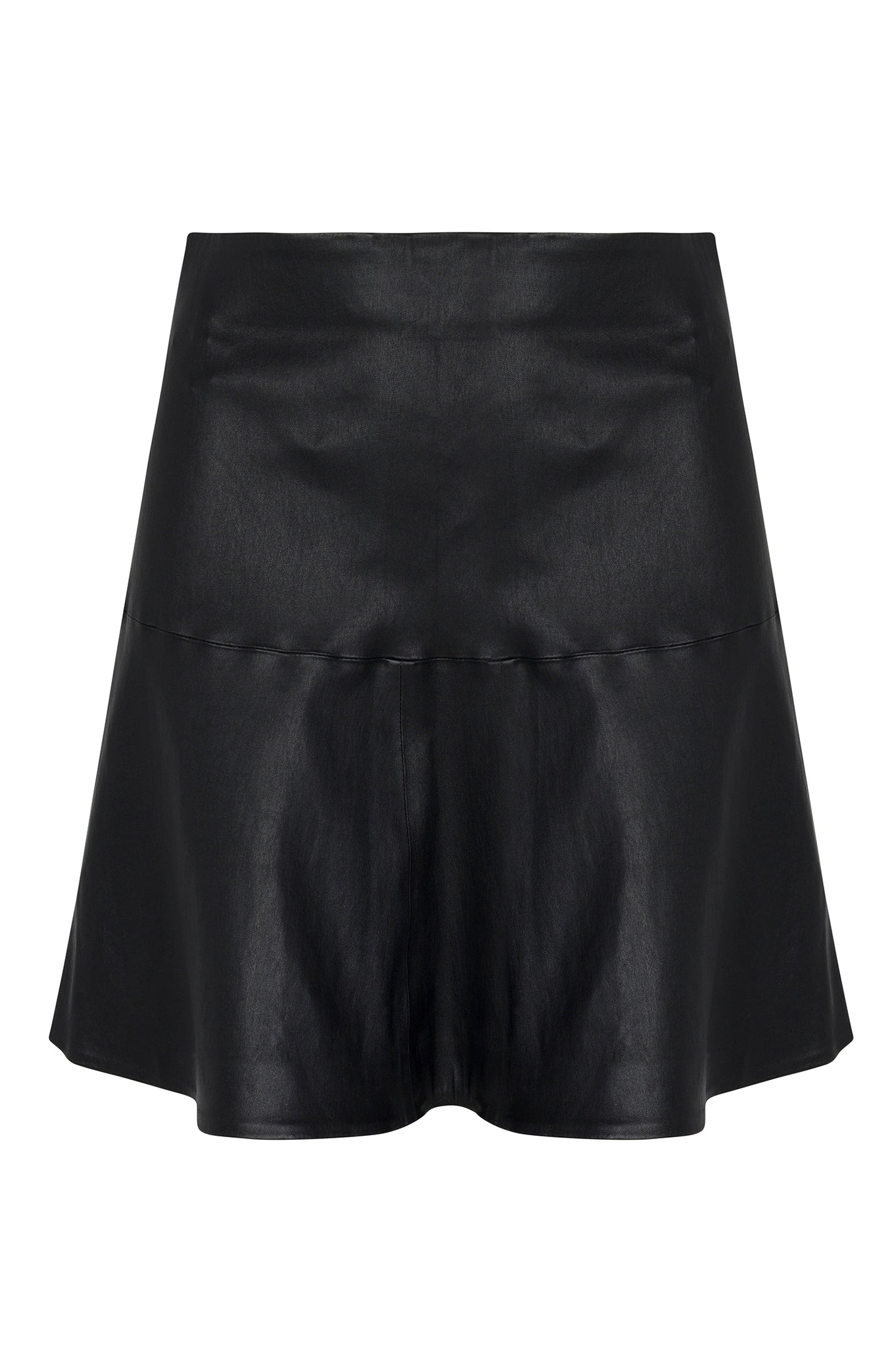 Black Leather Jane Skirt