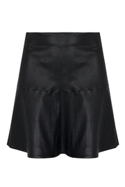 Black Leather Jane Skirt
