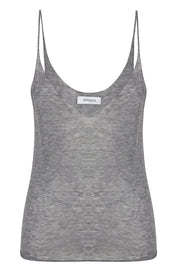 Grey Tissue Cashmere Tank