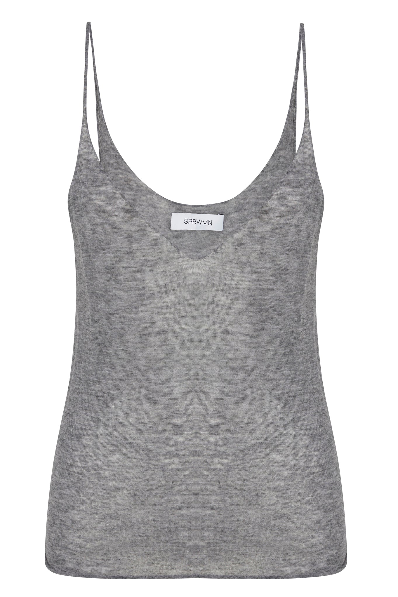 Grey Tissue Cashmere Tank