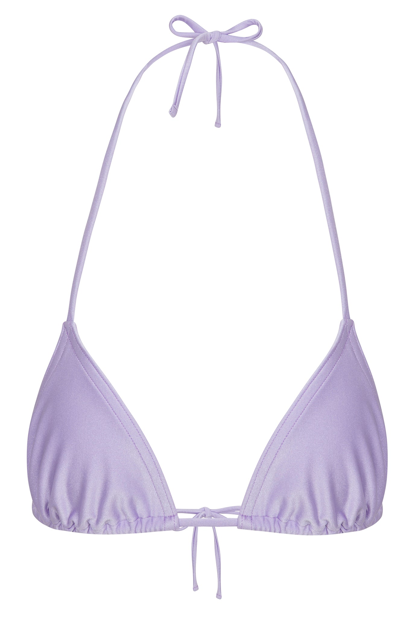 Lavender Triangle Bikini Top