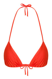 Orange Triangle Bikini Top