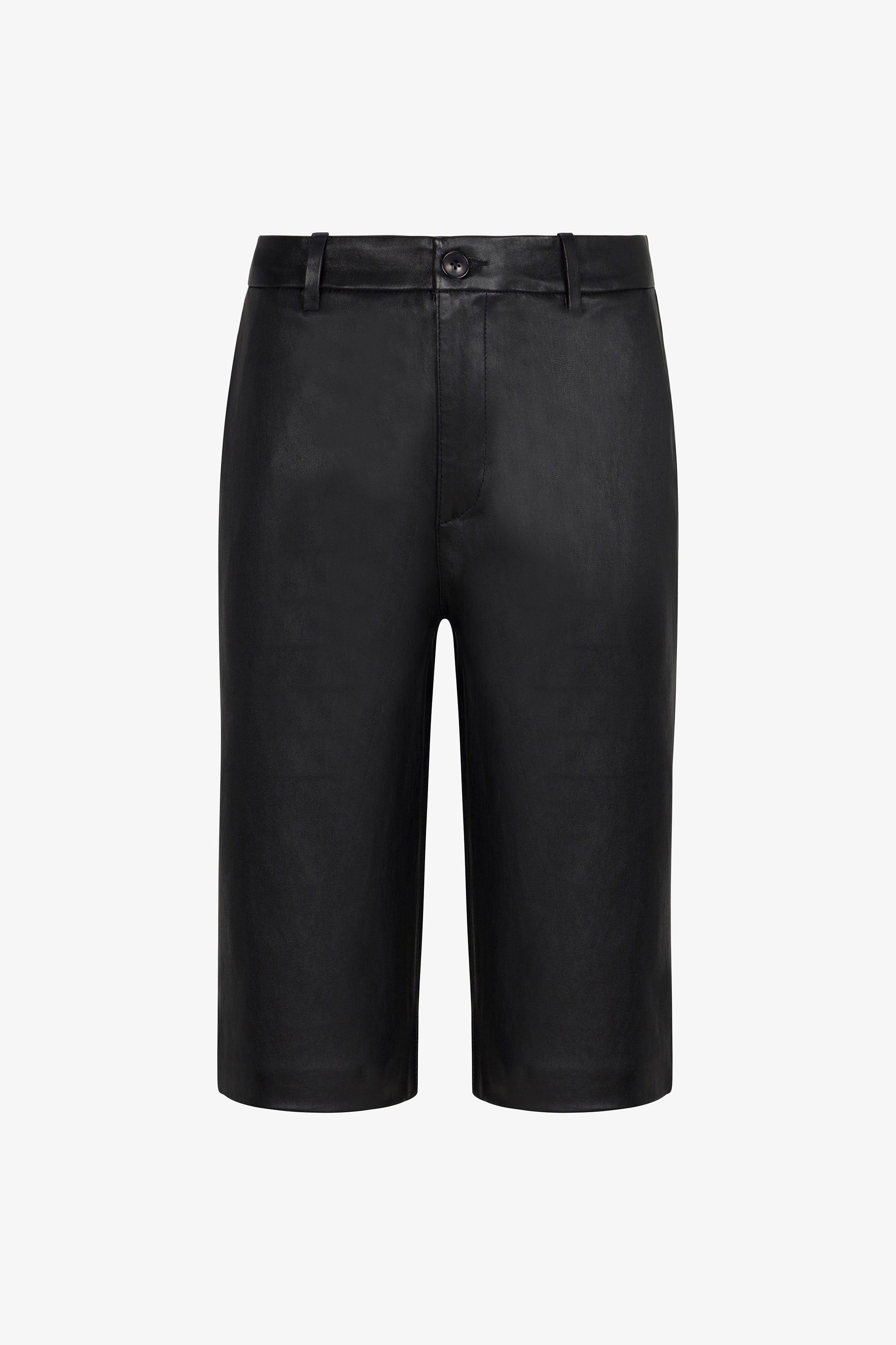 Brigitte Leather Bermuda Shorts