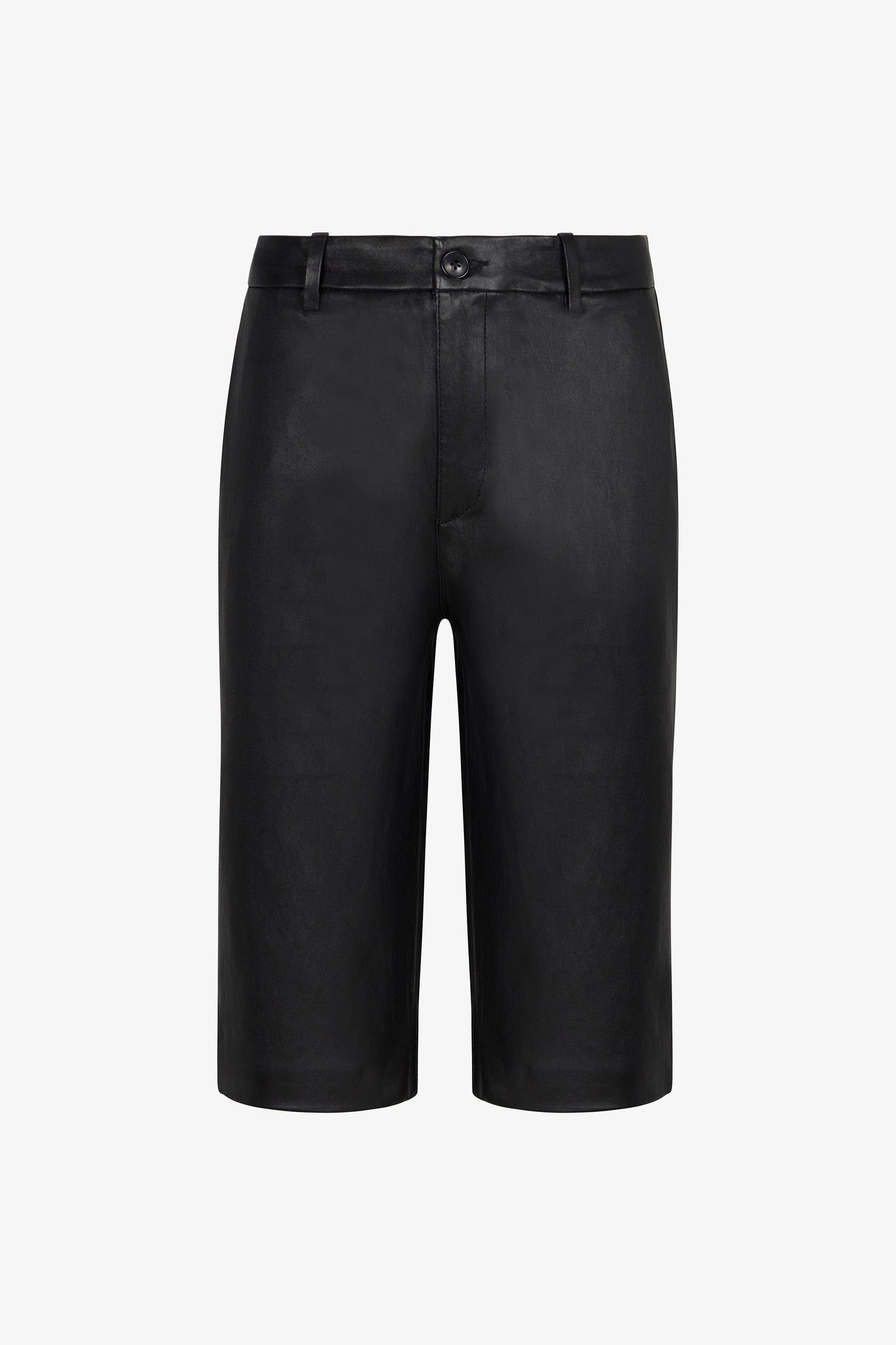 Brigitte Leather Bermuda Shorts