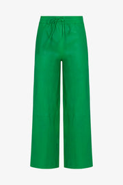 Leather Cropped Baggy Pants