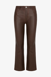 5 Pocket Leather Ankle Flare