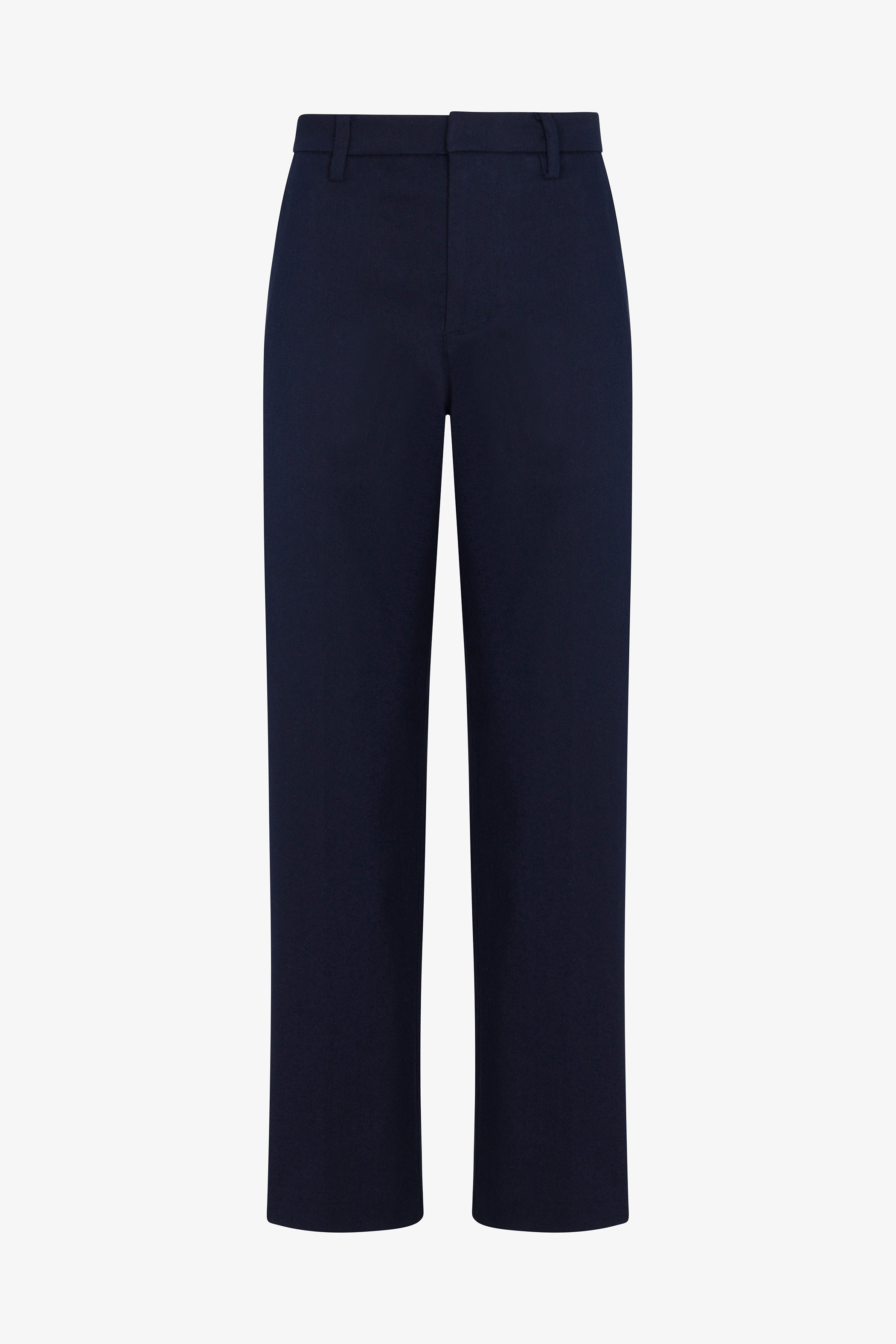 Straight Leg Twill Trousers
