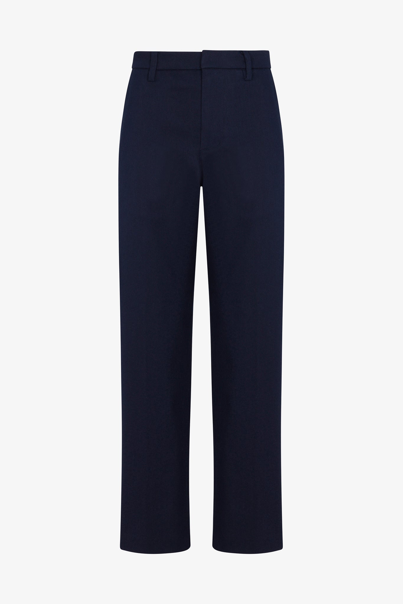 Straight Leg Twill Trousers