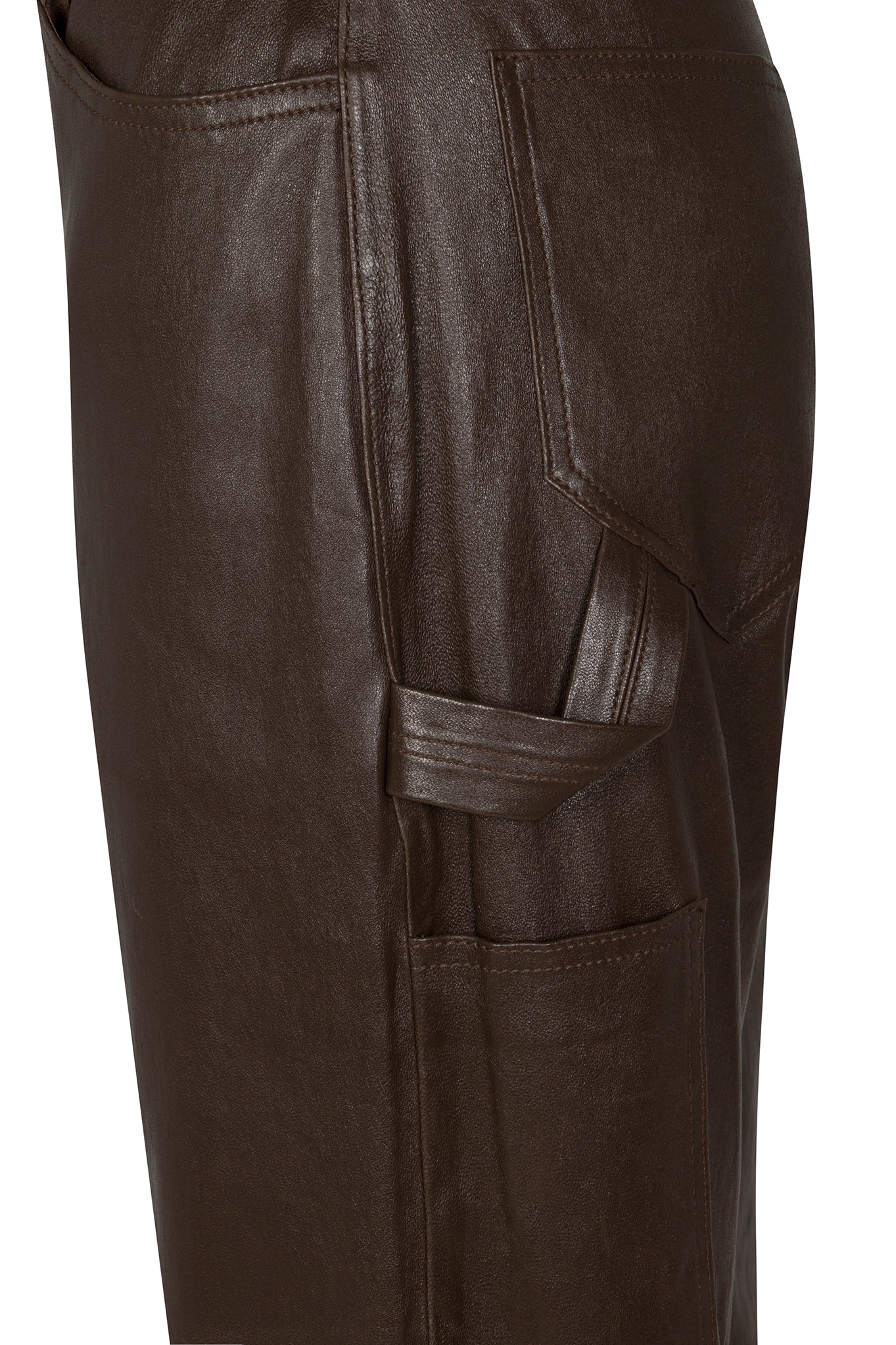 Leather Carpenter Pants