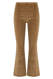 Sepia Corduroy Ankle Flare with Princess Seams