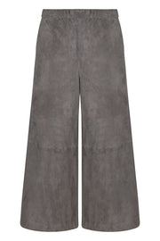 Grey Suede Culotte