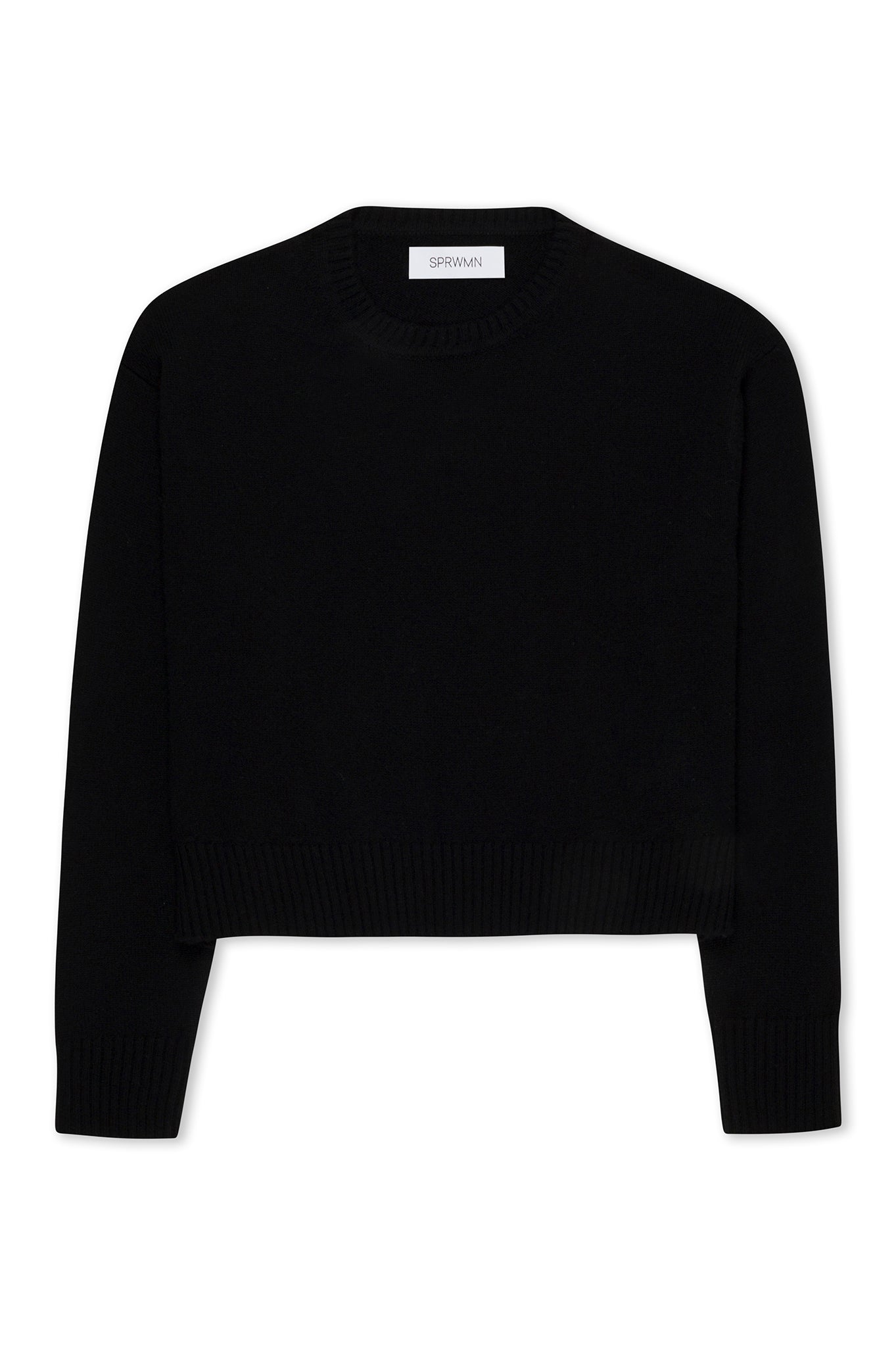 Black Cashmere Boxy Sweater