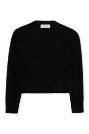 Black Cashmere Boxy Sweater