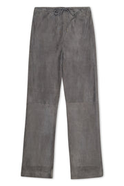 Suede Straight Leg Pants