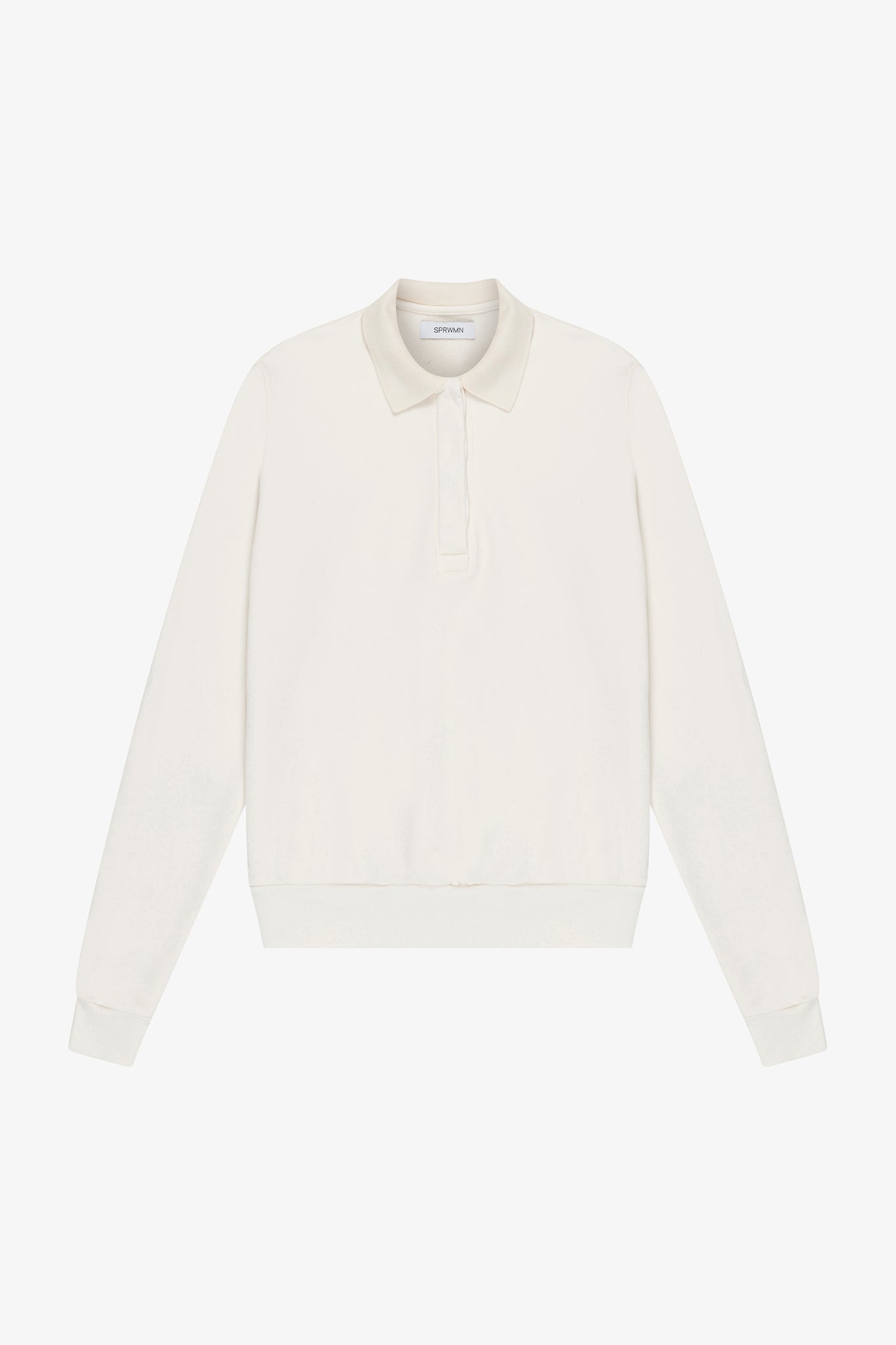 Cotton Terry Polo Sweatshirt